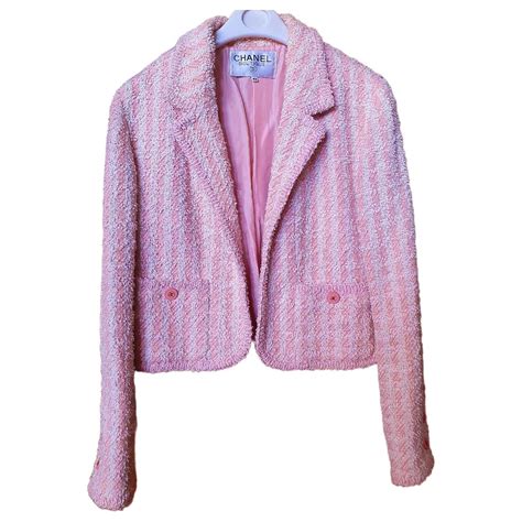 chaqueta rosa chanel|Chaqueta .